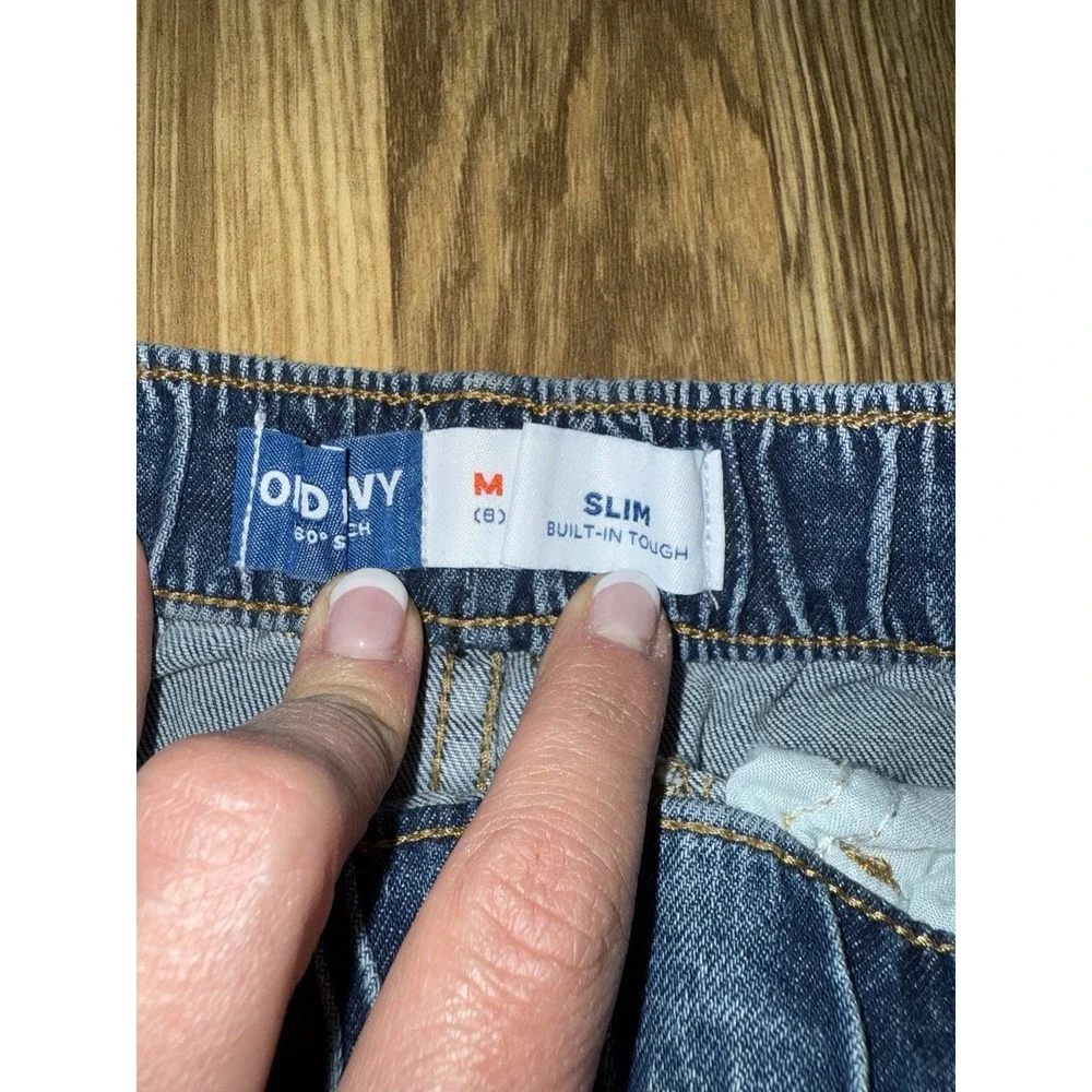 Old Navy Cat & Jack Boys Shorts‎ Sz 8 Small Lot Of 2 Jean Denim Black Khaki
